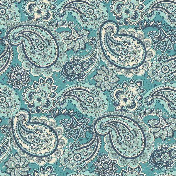 Paisley Ornement Sans Couture Illustration Vectorielle Dans Style Textile Asiatique — Image vectorielle