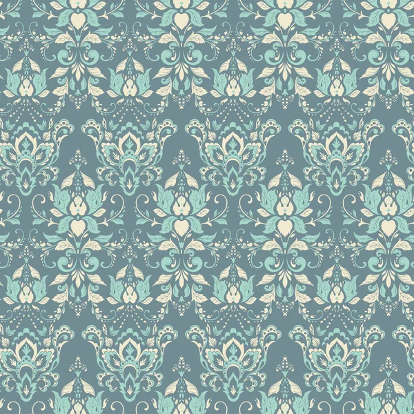 Nahtloser Vintage Vektor Hintergrund Vector Florale Tapete Barocken Stil Muster — Stockvektor