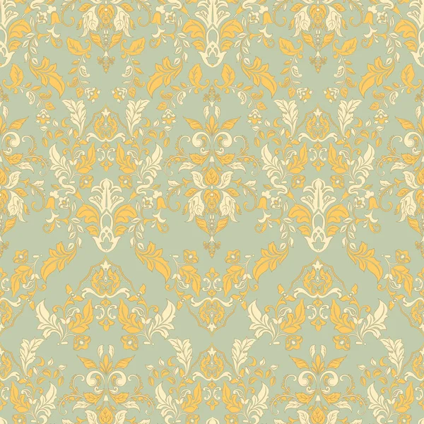 Floral Nahtlosen Vintage Hintergrund Vektor Hintergrund Für Textildesign — Stockvektor