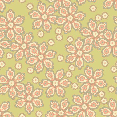 Tekstil duvar kağıdı arkaplanını sarmak için küçük şirin, pürüzsüz desen