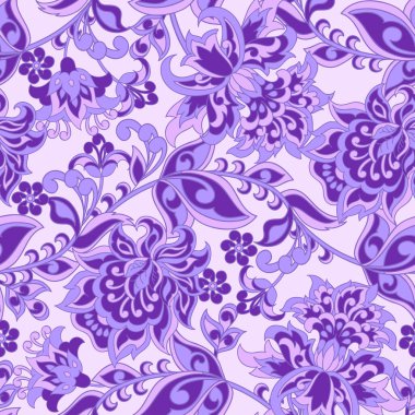 barok stili çiçeksiz desen