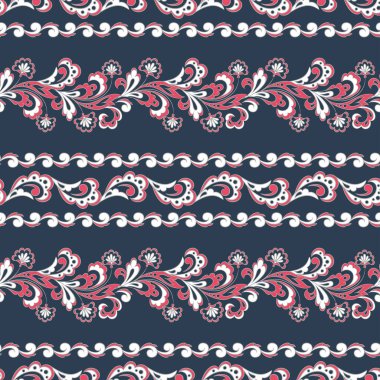 Güzel çiçekler kusursuz vektör deseni. Çiçek mahsulü arka plan