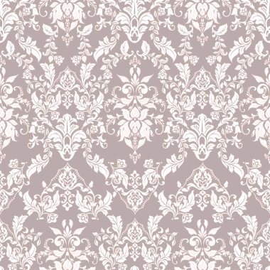 Çiçeksiz, klasik bir geçmişi var. Tekstil tasarımı için vektör arkaplanı