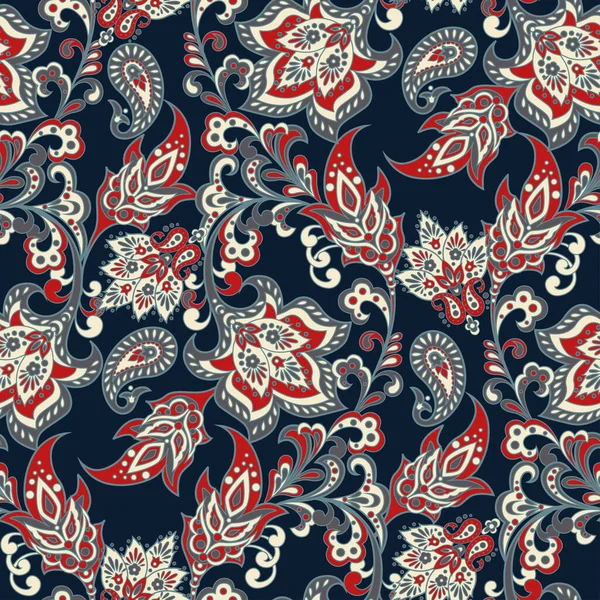 Vintage Floral Inconsútil Patten — Vector de stock