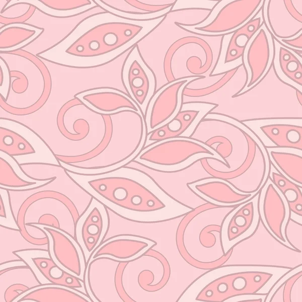 Papel Pintado Floral Damasco Sin Costuras Vector Fondo — Archivo Imágenes Vectoriales