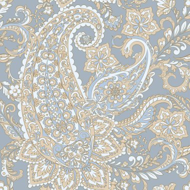 Paisley süslemesi kusursuz vektör deseni