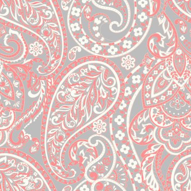 Süslü kumaş arka plan. Paisley pürüzsüz desen