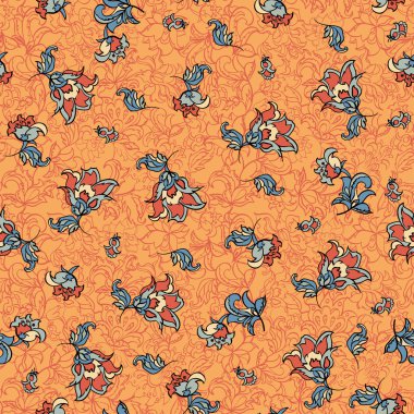 Tekstil çiçek deseni