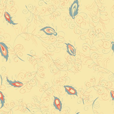 Tavus kuşu tüyleri desen