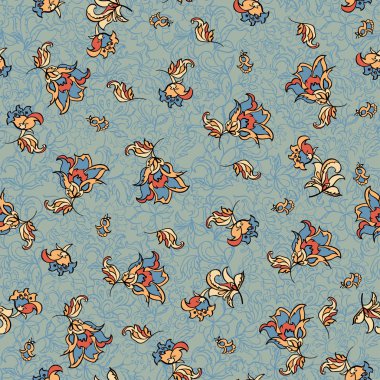 Tekstil çiçek deseni