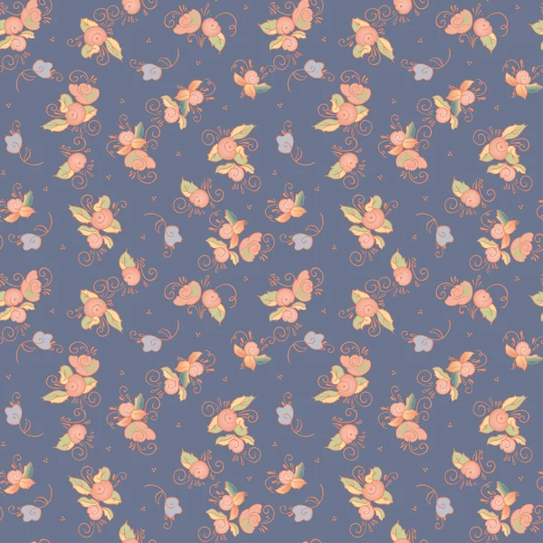 Textiel bloemenpatroon — Stockvector