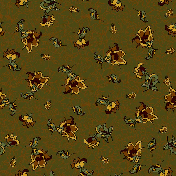 Modèle de fleur textile — Image vectorielle