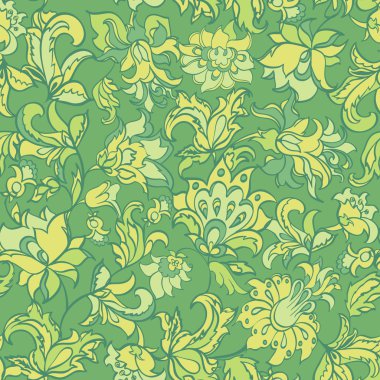 etnik çiçek deseni