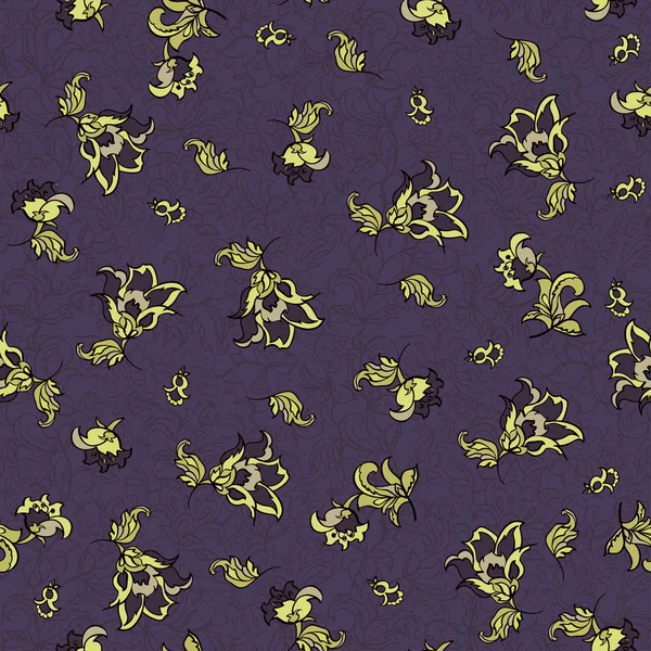 Motif de fleurs textiles — Image vectorielle