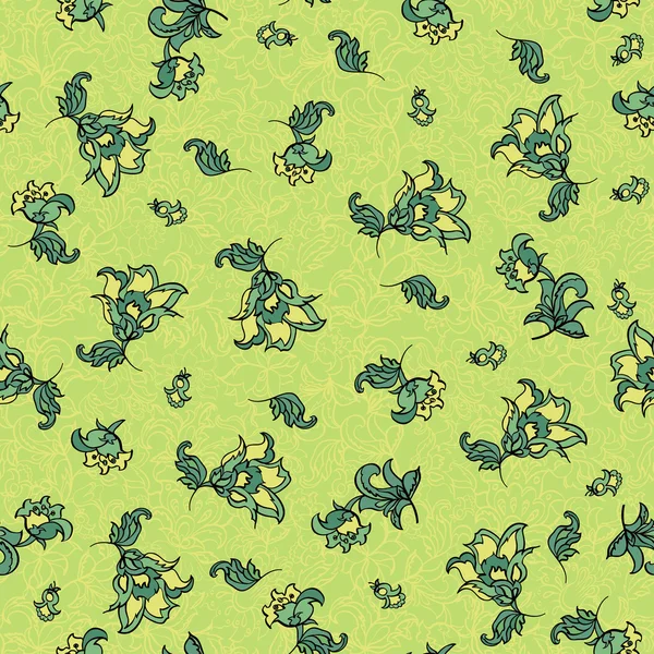 Motif de fleurs textiles — Image vectorielle