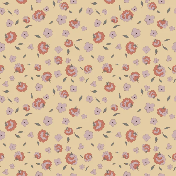 Muster textiler Blumen — Stockvektor