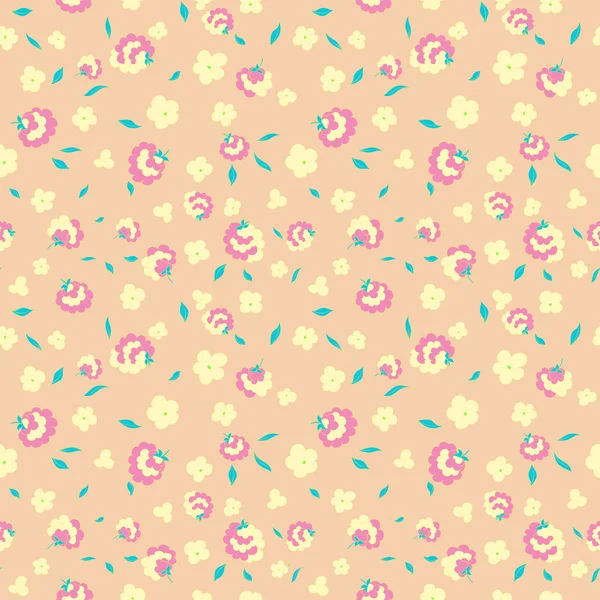 Patrón de flores textiles — Vector de stock