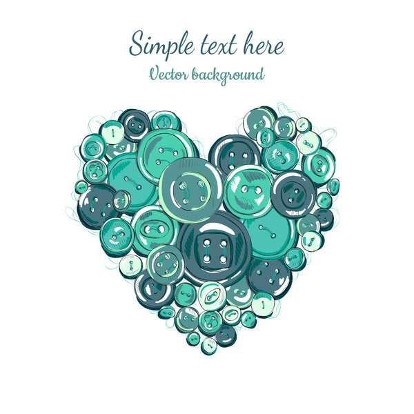 Heart of  buttons