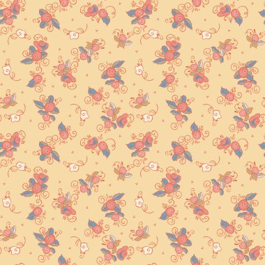 Tekstil çiçek deseni