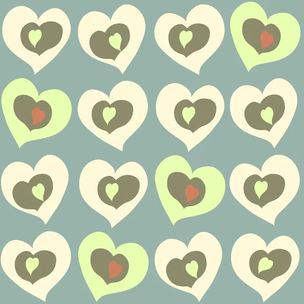 Patrón corazones San Valentín — Vector de stock
