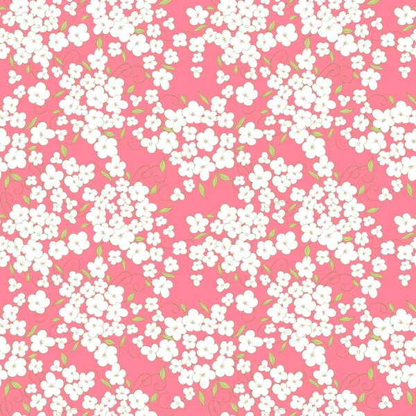 Flowers seamless pattern — Stock Vector