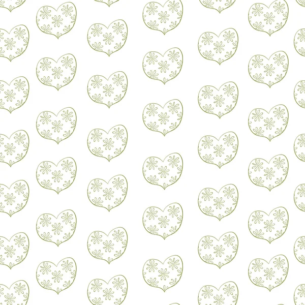 Valentine seamless pattern with hearts — Stock Vector