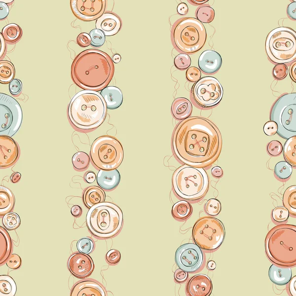 Bandes de boutons dessinés à la main — Image vectorielle