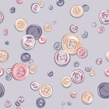 Elle çizilmiş düğmeleri desen