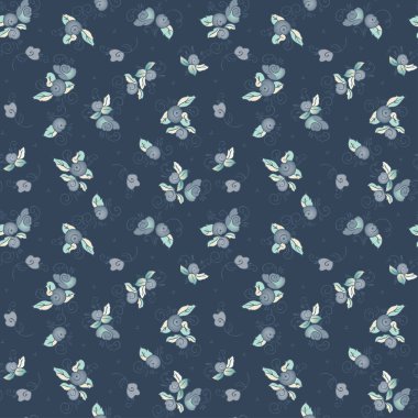 Sorunsuz sevimli çiçek deseni