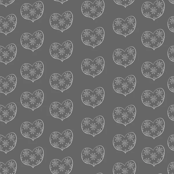 Hearts seamless pattern — Stock Vector