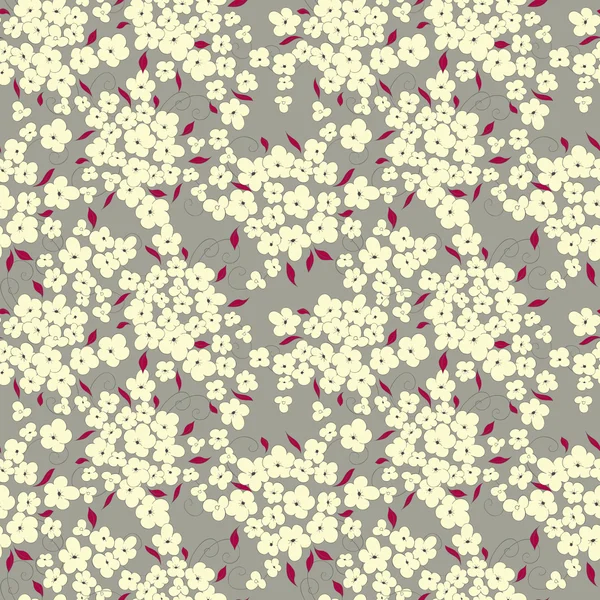 Kleine Blumen nahtloses Muster — Stockvektor