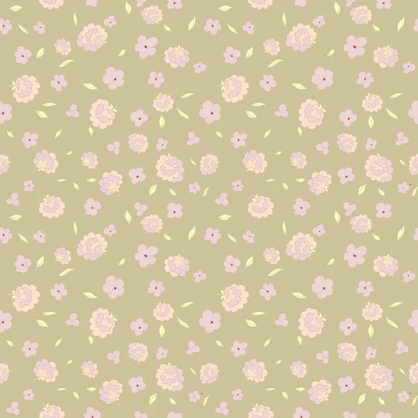 Little flowers seamless pattern — Stock Vector