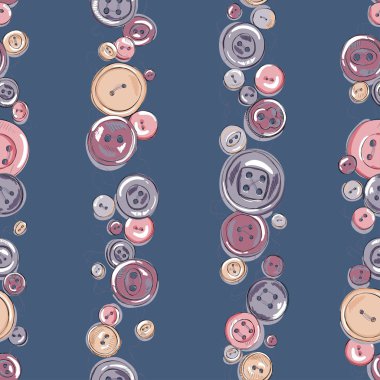 Elle çizilmiş düğmeler şeritler