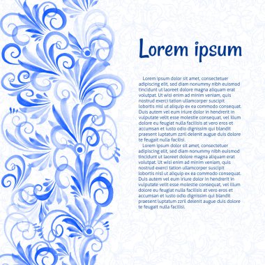 çiçek süsleme ile kart