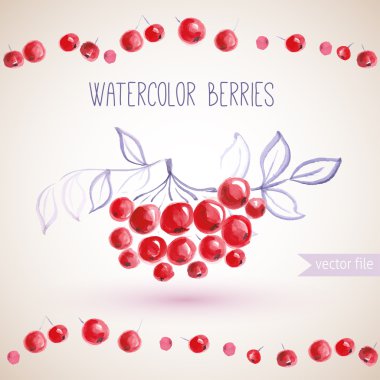 Rowan berry Dalı ile arka plan