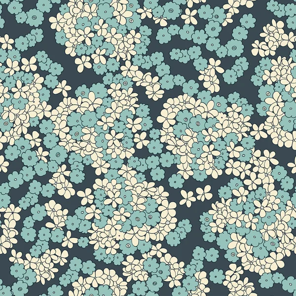 Modèle sans couture avec des fleurs — Image vectorielle