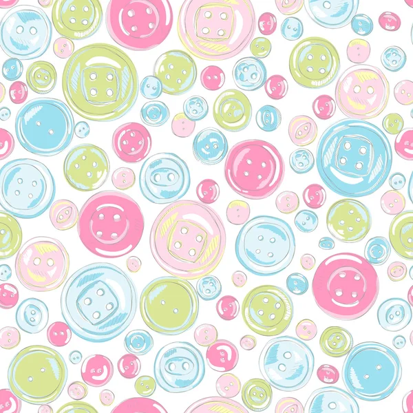 Vintage buttons pattern — Stock Vector