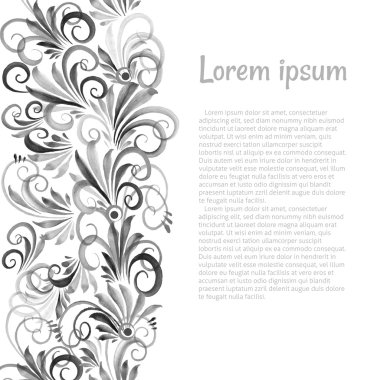 çiçek süsleme tebrik kartı