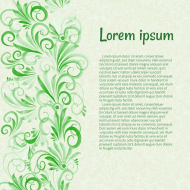 suluboya çiçek süsleme