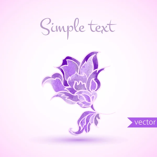 Aquarel floral element — Stockvector