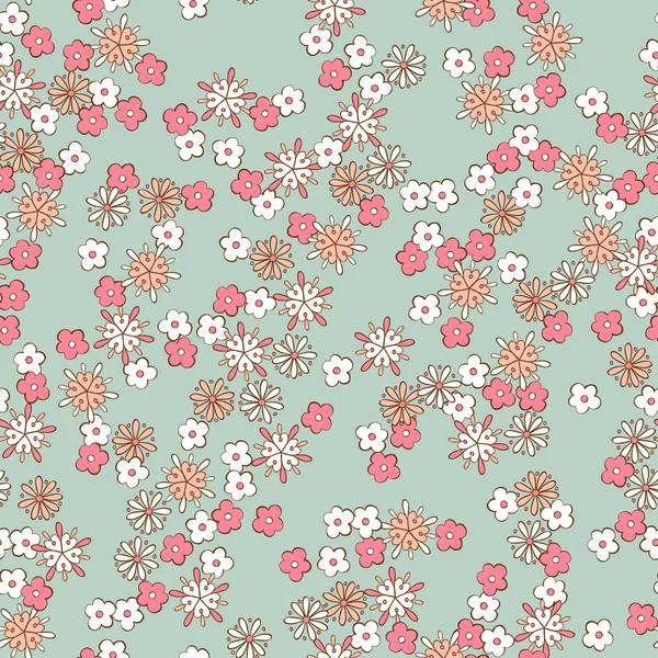 Patrón sin costura floral — Vector de stock