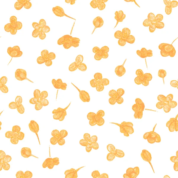 Motif fleurs crayon — Image vectorielle