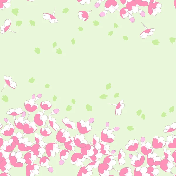 Patrón con flores de sakura — Vector de stock