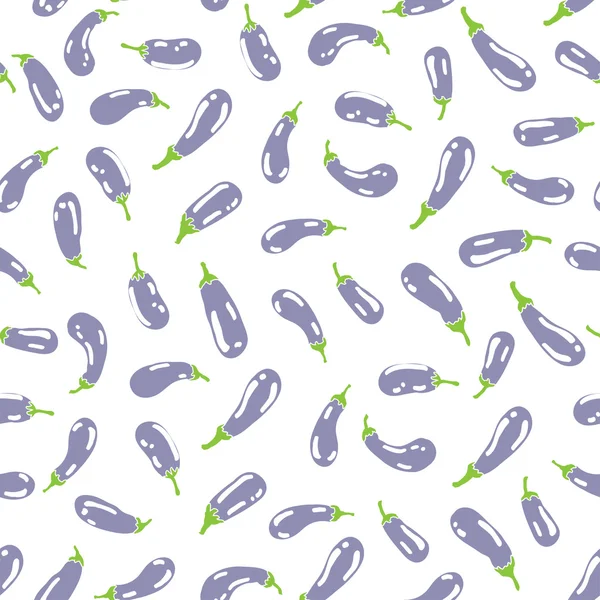Eggplant pattern — Stock Vector