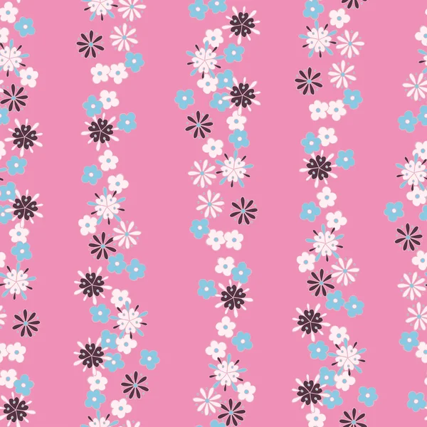 Motif floral sans couture — Image vectorielle