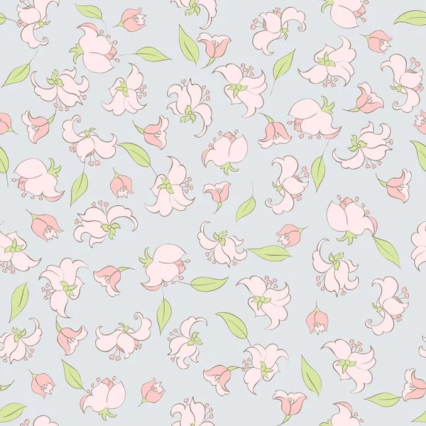 Fleurs motif sans couture — Image vectorielle