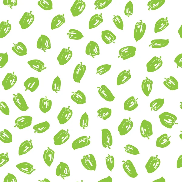 Pimientos contra fondo blanco — Vector de stock