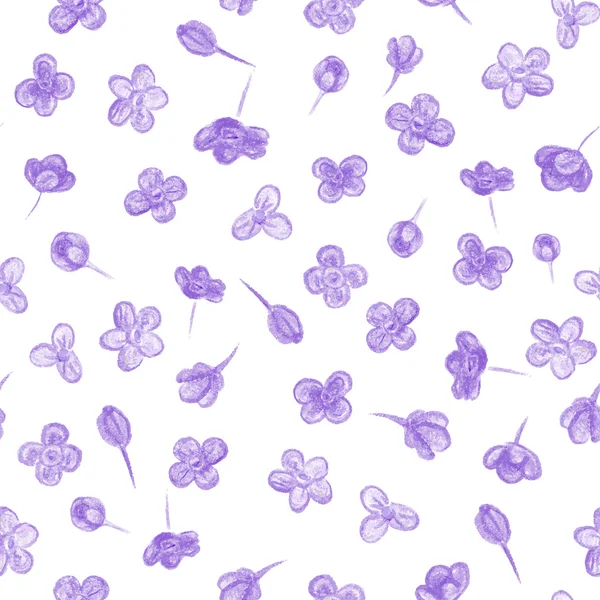Blumen gegen nahtlose Muster — Stockvektor