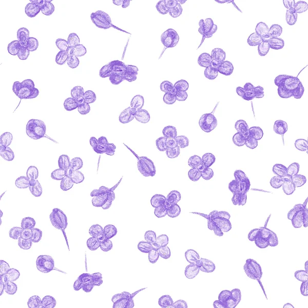 Fleurs contre motif sans couture — Image vectorielle