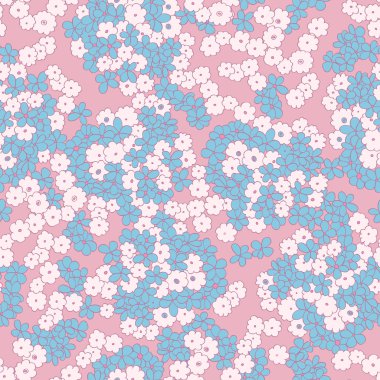 Çiçekler pürüzsüz desen